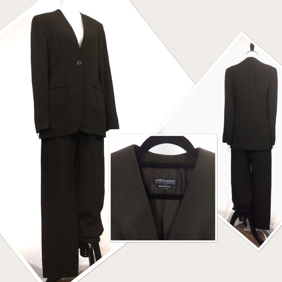 Giorgio Armani Pants - XSOLDXGIORGIO ARMANI BLACK LABEL 2 piece suit 38/6
